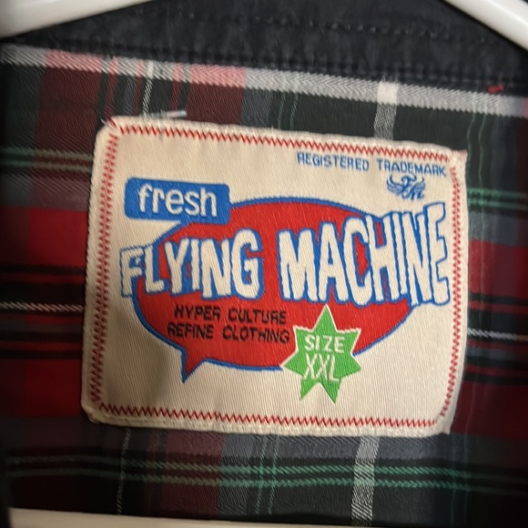 Xxl Plaid Long sleeve Button Down Shirt vintage swag - Picture 3 of 3